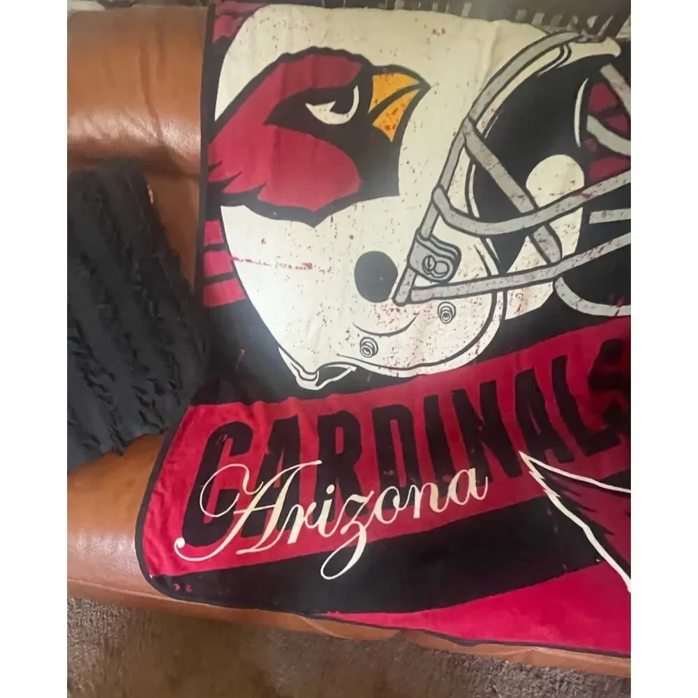 Arizona Cardinals NFL football throw blanket
